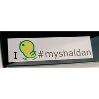 #myshaldan Car Bumper Sticker