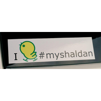 #myshaldan Car Bumper Sticker